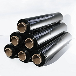 Стрейч-пленка черная 500 мм x 20 мкм, 2 кг можно купить оптом и в розницу со склада в Москве и Воронеже через компанию ВРН упак, осуществляем доставку товара по всей России и СНГ.